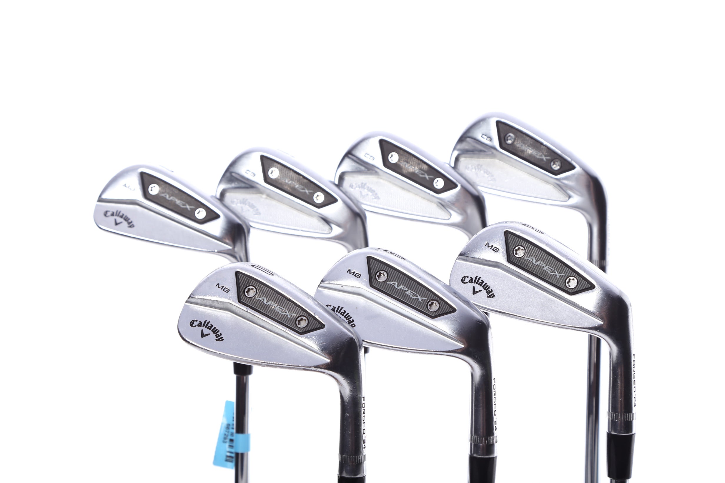 Premium Used Callaway Apex MB 24 & Apex CB 24 Combo Iron Set - Right Handed 4-10 Regular Flex Steel Shaft Golf Clubs for Men | Perfect for Mid-Handicap Players on the Course