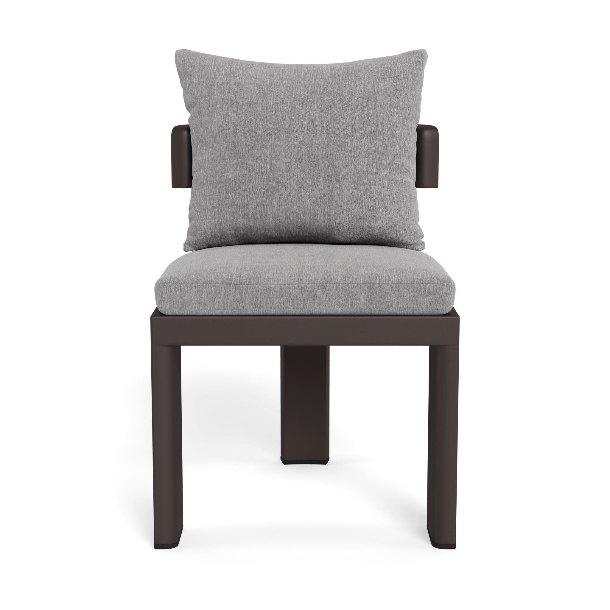 Victoria Aluminum Armless Dining Chair - Modern Outdoor/Indoor Dining Chair for Patio, Restaurant, and Kitchen - Lightweight & Durable Metal Chair