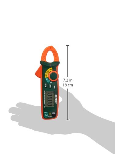 Extech MA63 True RMS 60A AC/DC Clamp Meter with Non-Contact Voltage Detection - Professional Electrical Testing Tool for HVAC, Automotive & Industrial Use