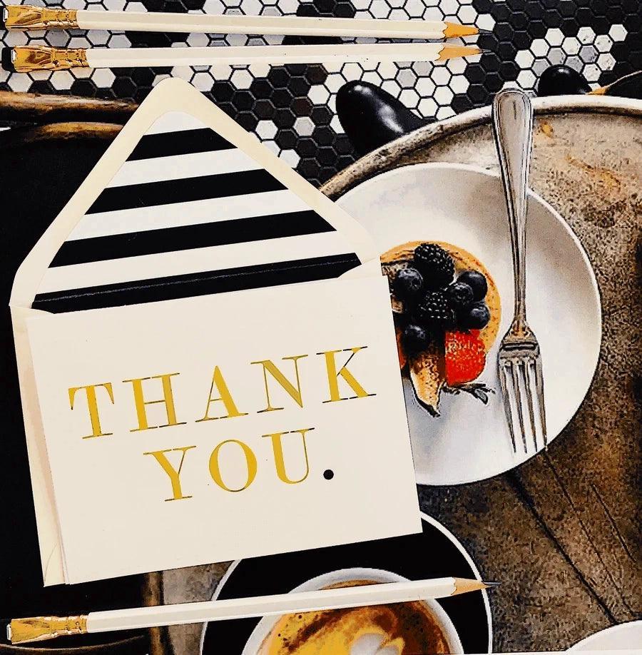Thank You Greeting Card - Single Folded Note for Appreciation, Gratitude & Special Occasions - Perfect for Birthdays, Anniversaries & Thank You Gifts