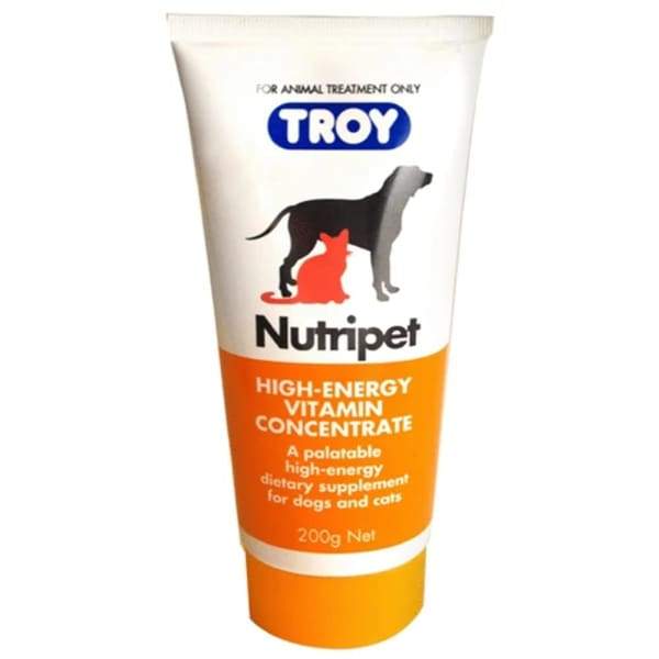 TROY Nutripet Appetite Stimulant Paste for Dogs & Cats - 200g | Enhances Pet Appetite & Digestion | Perfect for Picky Eaters & Post-Surgery Recovery