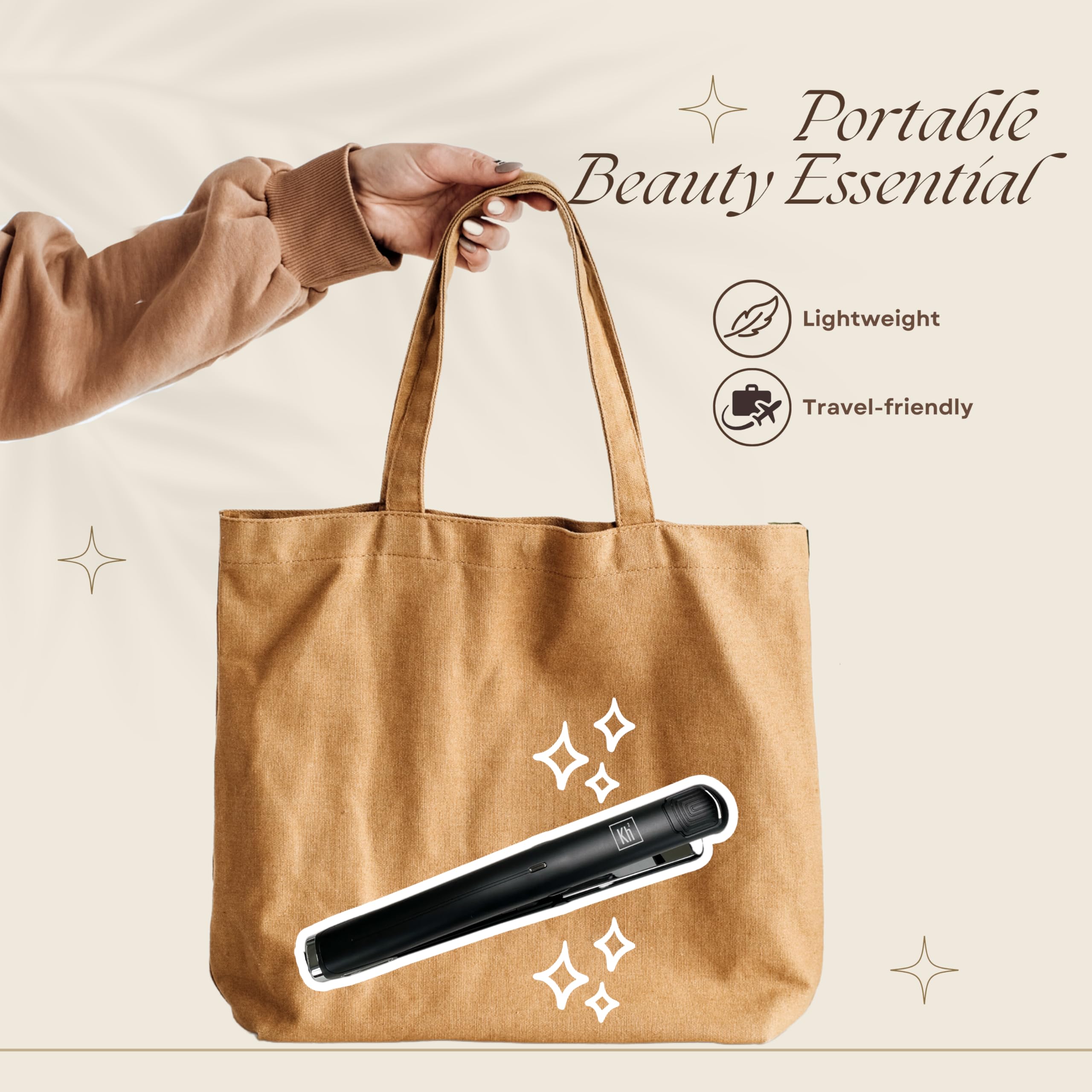 Professional Titanium Flat Iron Hair Straightener & Curler 2-in-1 - Frizz Control Styling Tool for All Hair Types | One Pass Straightening & Curling | Perfect Gift for Women, Travel, Salon & Home Use