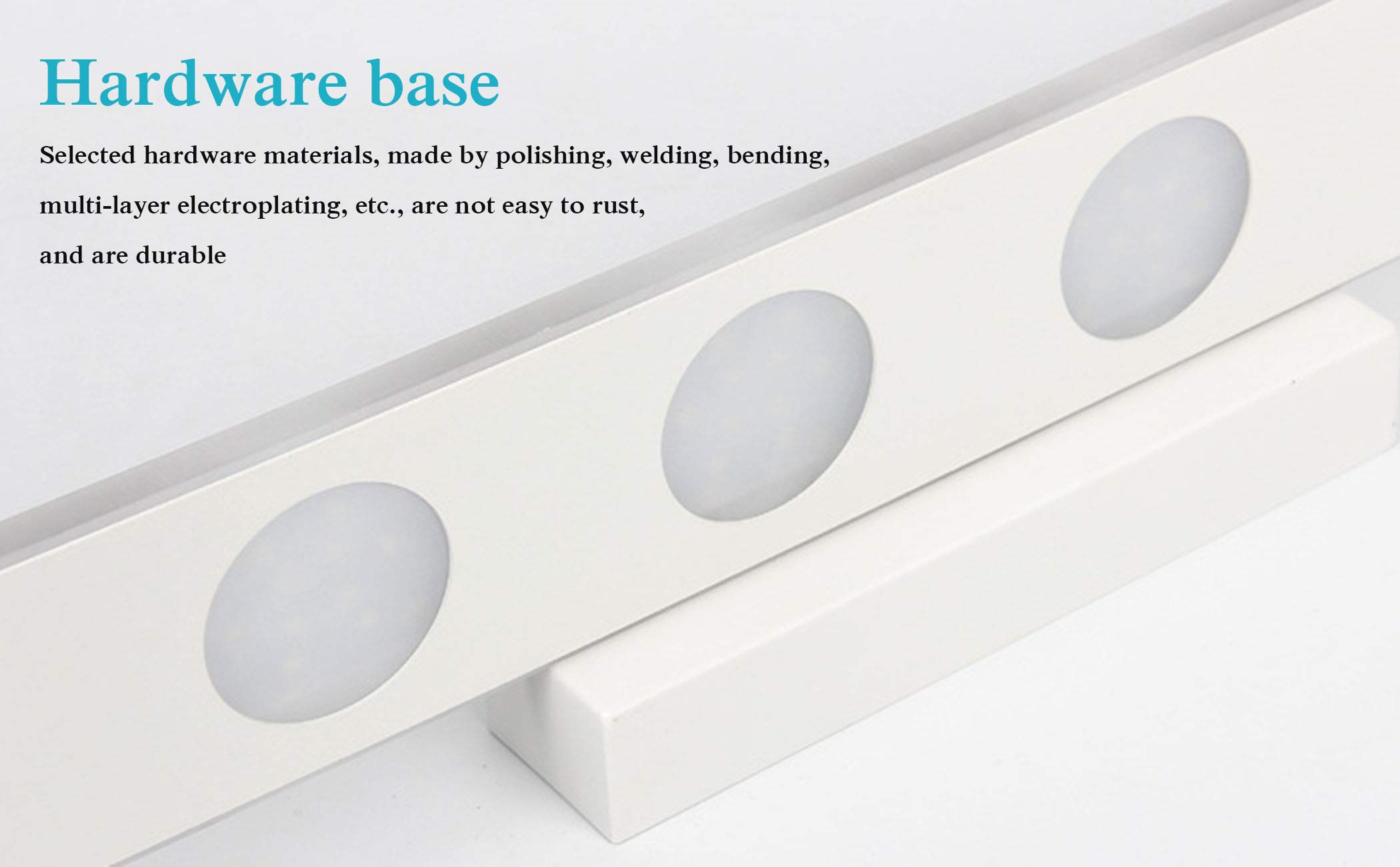 LED Bathroom Mirror Light - 6 Eyes Moisture-Proof, 37cm Warm White for Dressing & Vanity