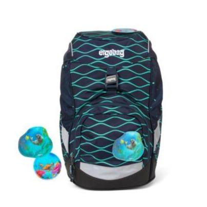 Ergobag Prime School Backpack for Kids - Lightweight & Ergonomic Design with BubbleBear Print - Perfect for School, Travel & Daily Use