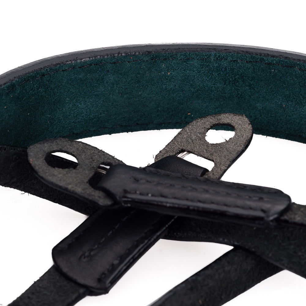 Arte di Mano Classic XL Neck Strap - 120cm Minerva Black with Black Stitching | Premium Camera Strap for DSLR & Mirrorless Cameras | Perfect for Travel, Street & Wedding Photography