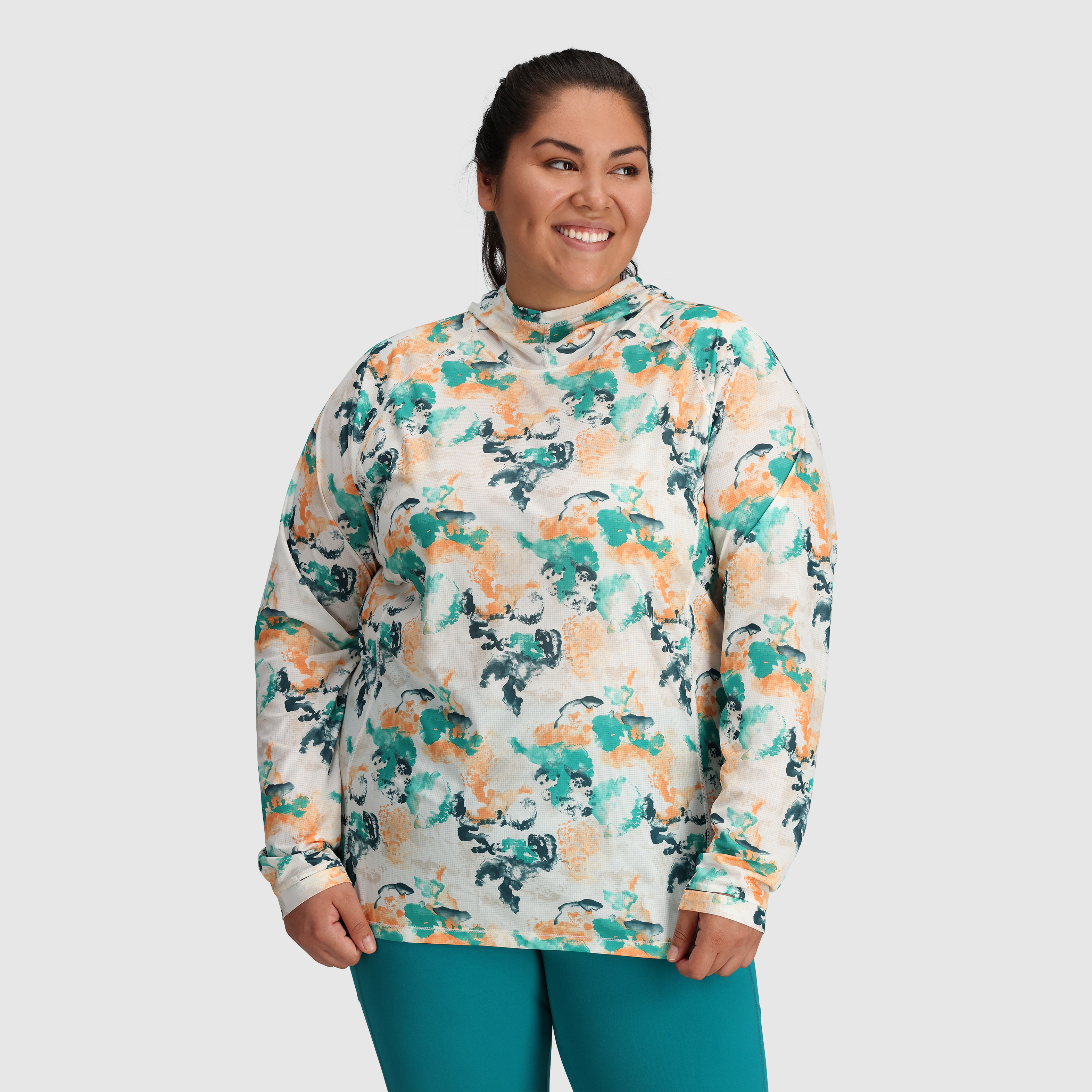 Women's Echo Printed Hoodie Plus - Soft Fleece Pullover with Stylish Graphic Design for Casual Wear, Loungewear & Outdoor Activities