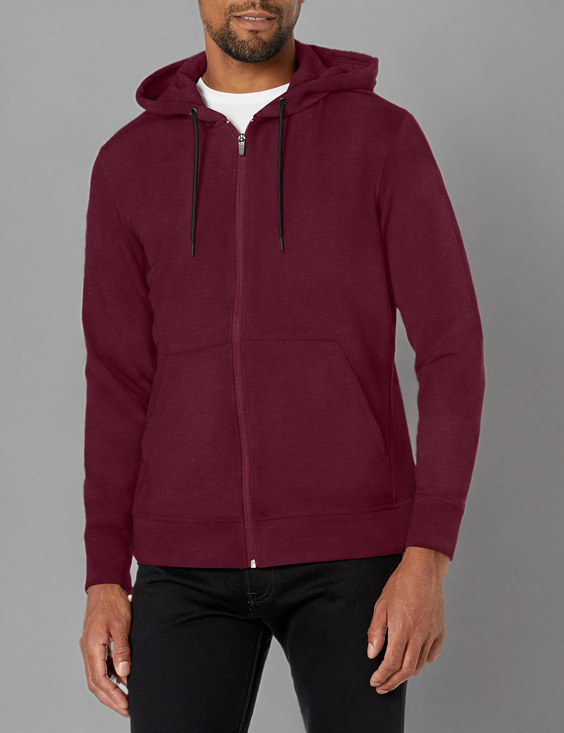 Jockey Men's Active Cozy Fleece Zip Up Hoodie - Warm & Comfortable Pullover for Outdoor, Gym & Casual Wear