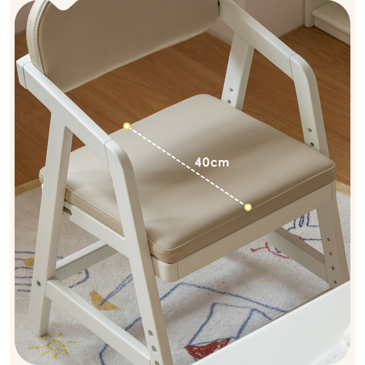 Birch Solid Wood Kids Cream Lift Chair - Comfortable & Stylish for Bedroom, Nursery, or Playroom