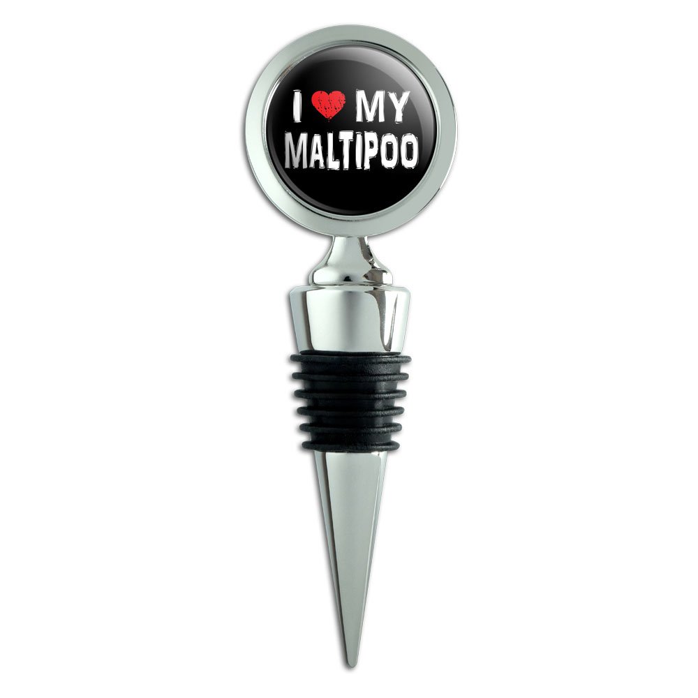 Stylish Maltipoo Wine Bottle Stopper - Cute Dog Design for Wine Lovers | Perfect for Parties, Gifts & Home Bar Decor