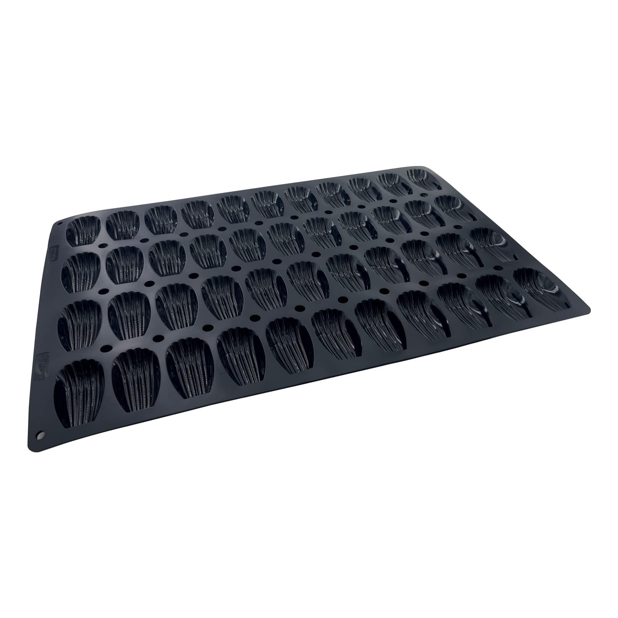 de Buyer MOUL’FLEX PRO Silicone Madeleine Mold - 44-Cavity Non-Stick Baking Pan for Perfect French Madeleines - Dishwasher, Freezer & Oven Safe - Ideal for Home Baking, Tea Parties & Holiday Desserts