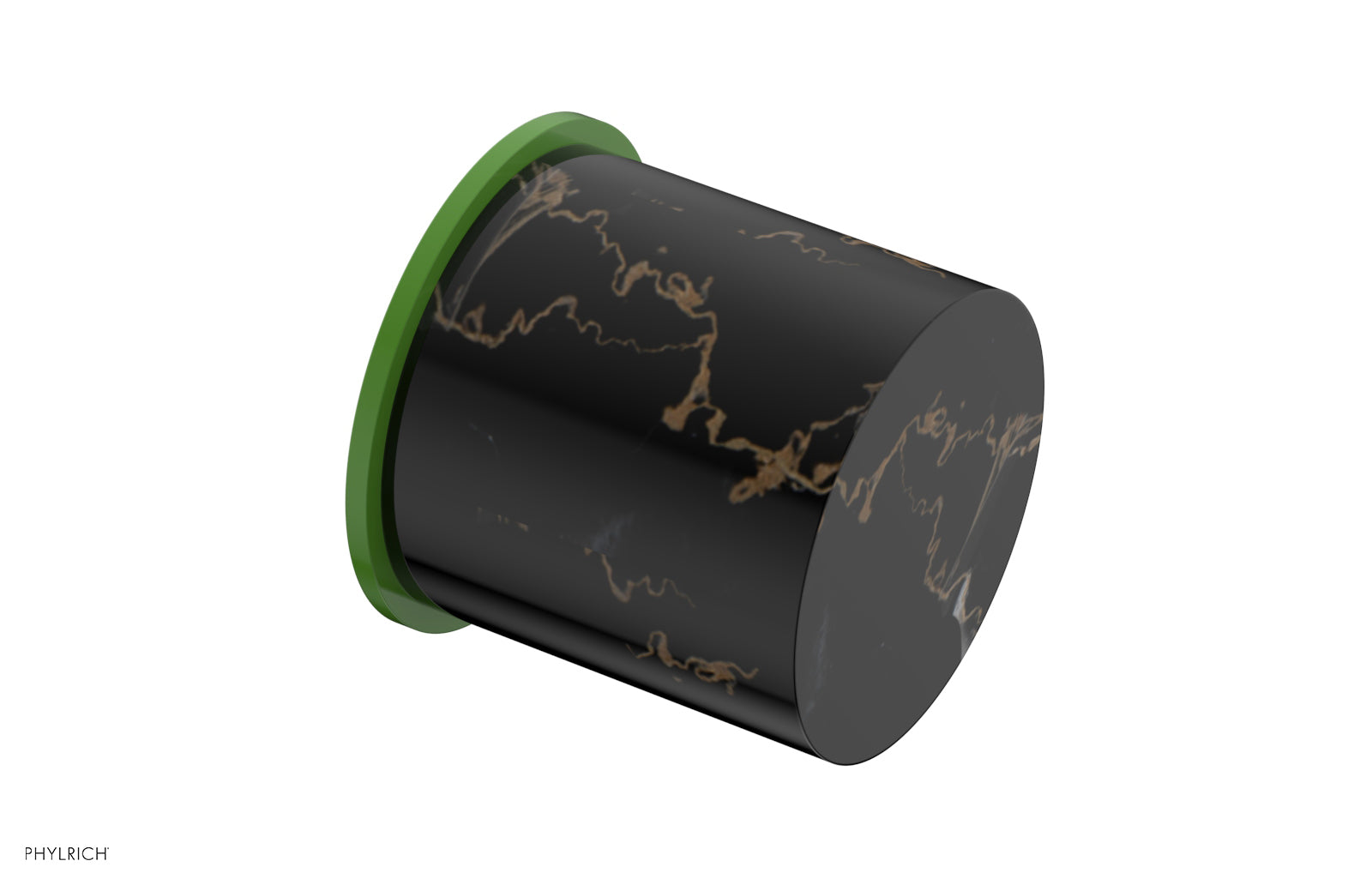 Black Marble Cabinet Knob - BASIC II 230 92 - Elegant Hardware for Kitchen & Bathroom Cabinets, Dressers & Furniture