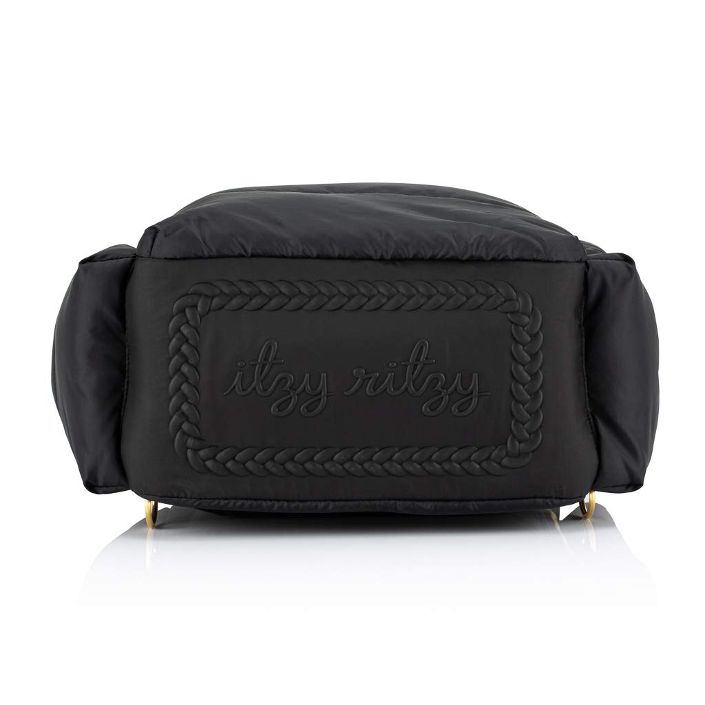 Itzy Ritzy Dream Convertible Diaper Bag - Baby Tote Backpack with 14 Pockets, Changing Pad, Insulated Bottle Holder | Perfect for Newborns & Toddlers | Stylish & Functional for Daycare, Travel & Shopping (Midnight Black)