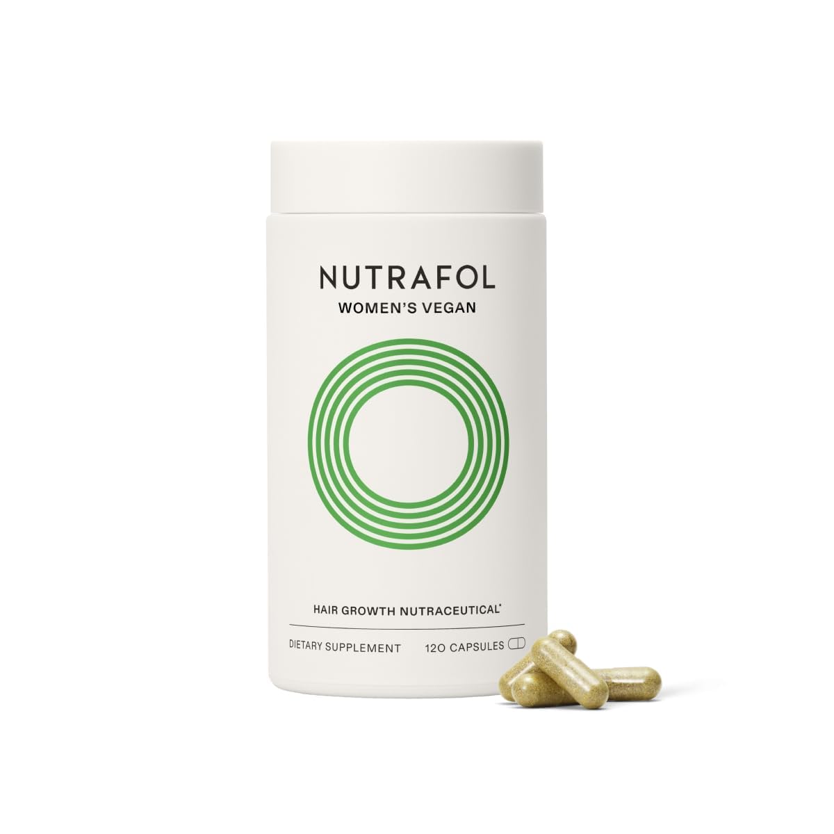 Nutrafol Women's Hair Growth Supplements for Thicker Stronger Hair - Clinically Tested Vegan Formula, Dermatologist Recommended (1 Month Supply) - Perfect for Women 18-44 Seeking Healthier Hair Growth & Volume