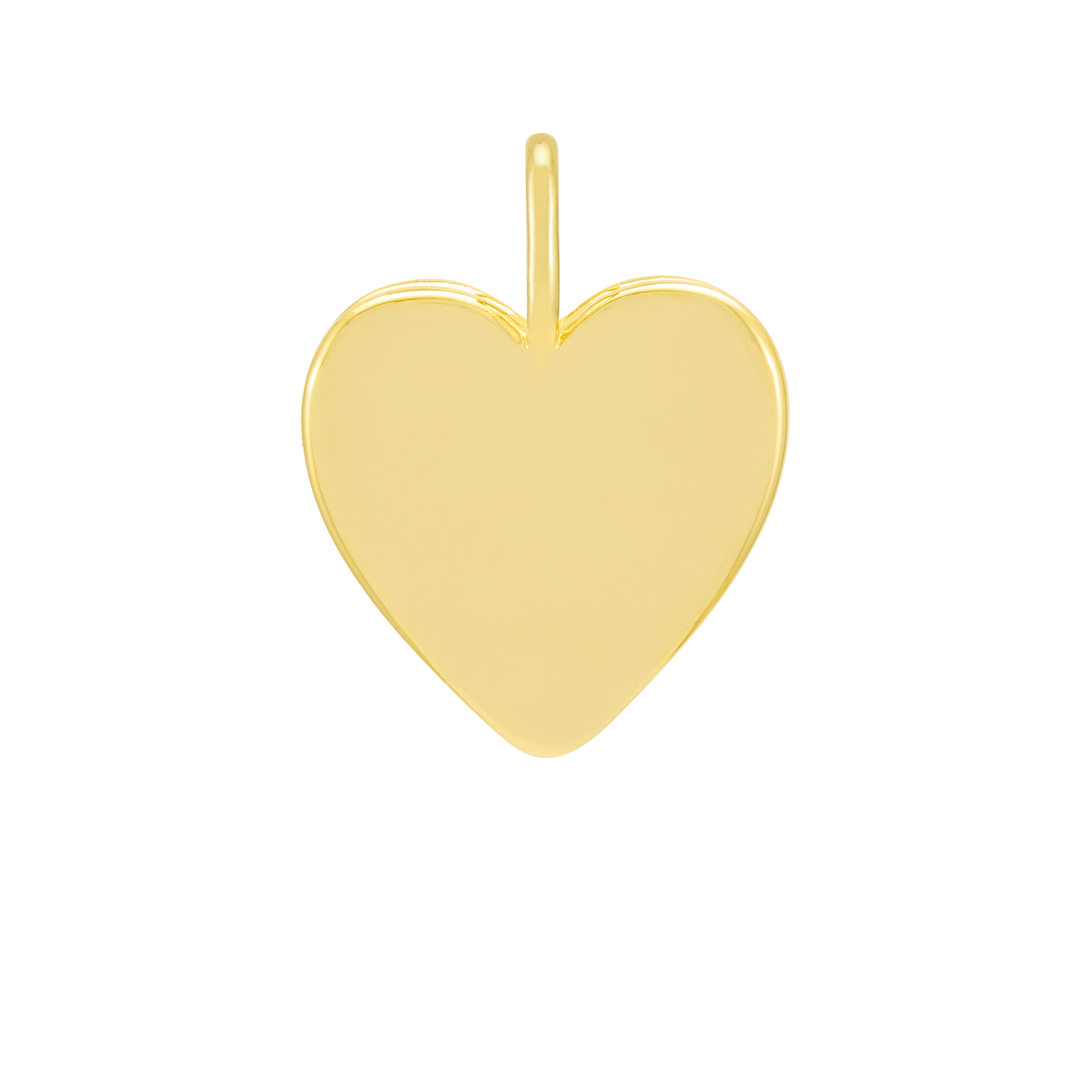 Engravable Gold Plated Small Heart Charm Eb5289G - Perfect for Necklaces, Bracelets & DIY Jewelry Making - Gift for Her, Valentine's Day, Anniversary