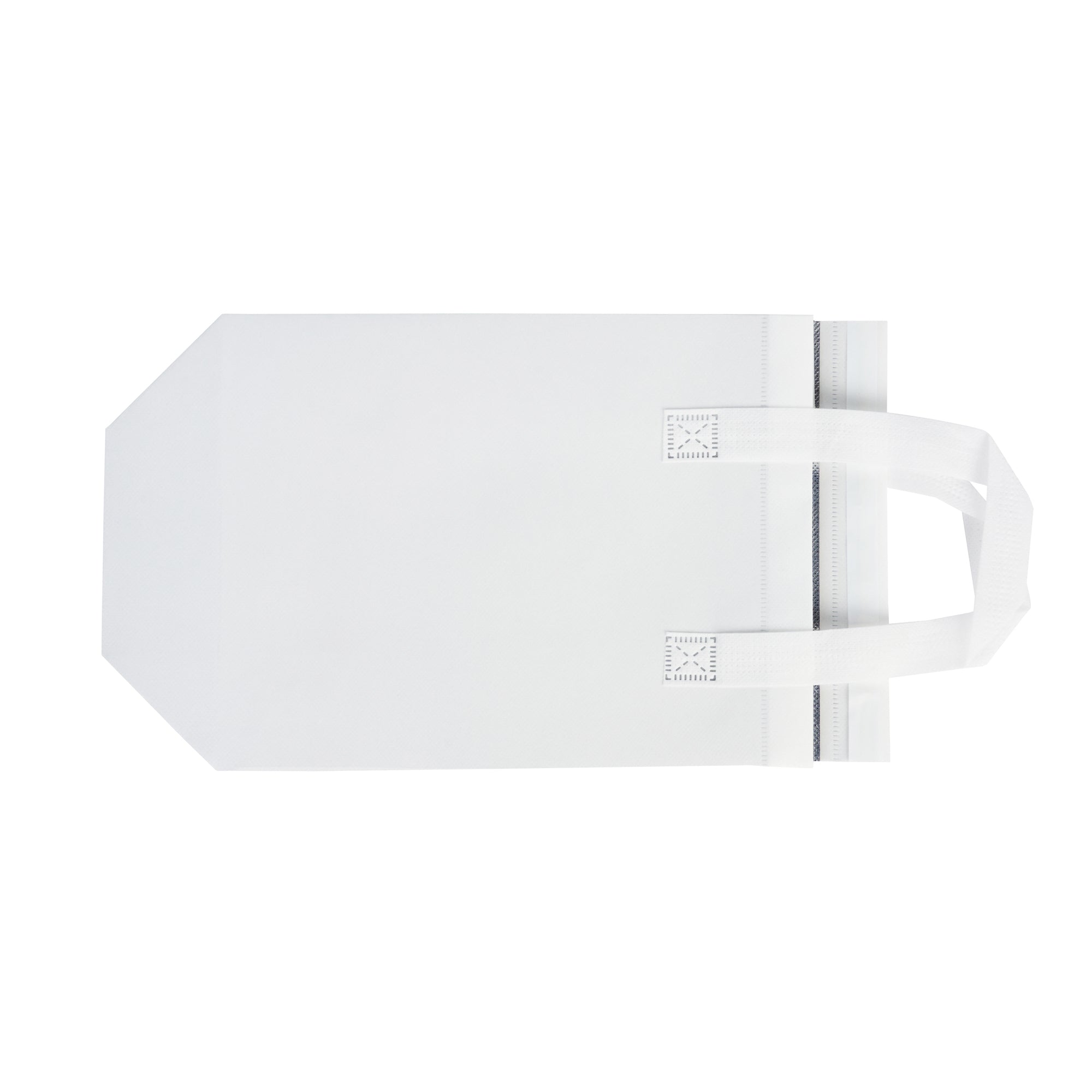 Premium White Insulated Takeout Food Bags - Tamper Evident, 8.25