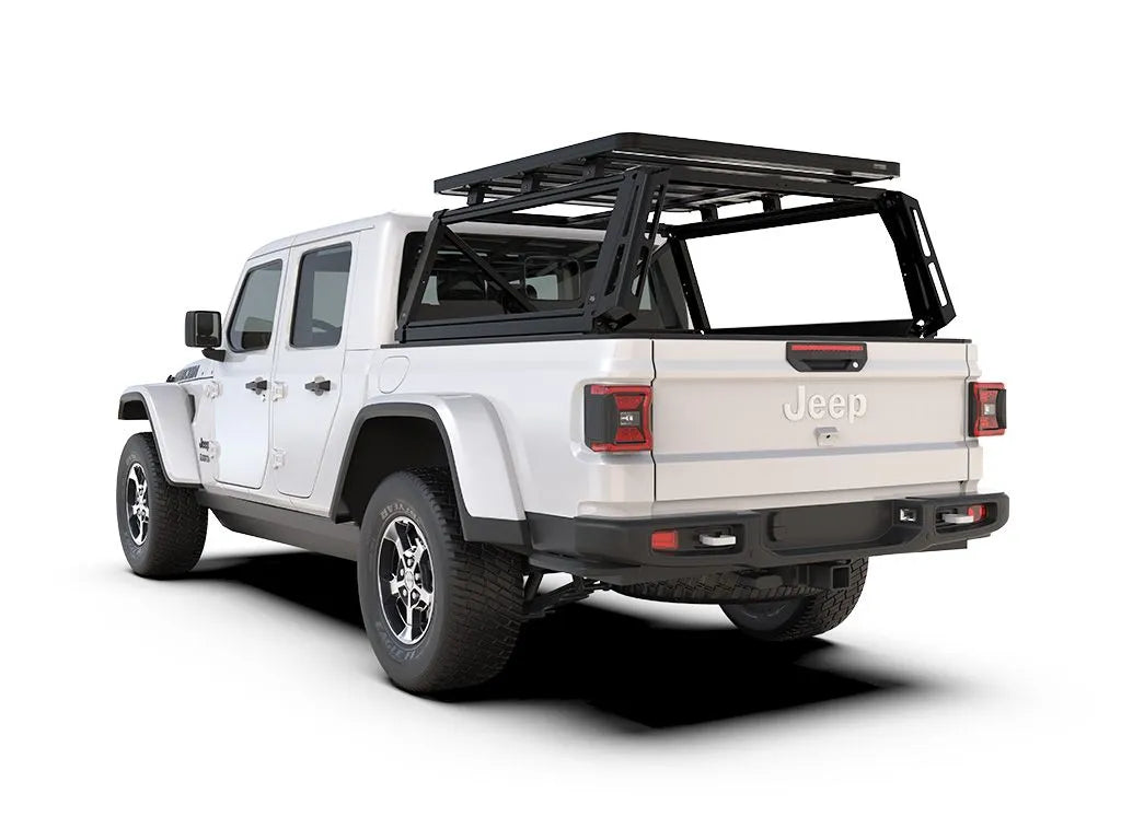 Jeep Gladiator JT Front Runner Outfitters Pro Bed Rack Kit - Heavy Duty Truck Bed Rack System for Off-Road Adventures & Overlanding Gear Storage