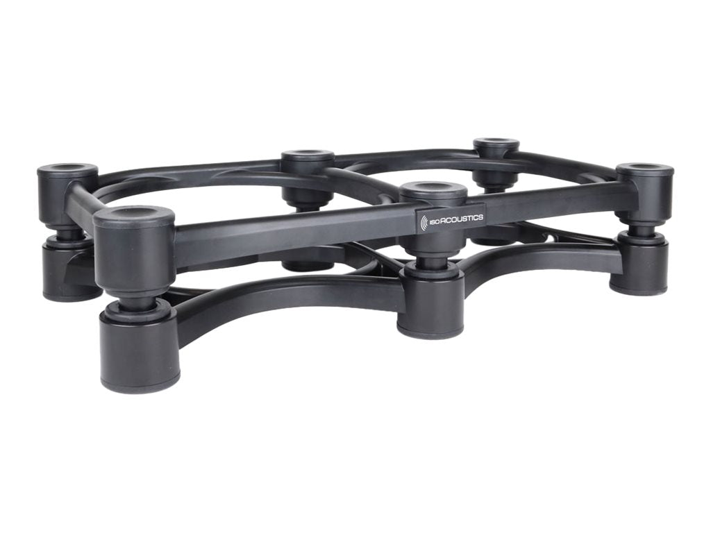 IsoAcoustics ISO 430 Studio Monitor Isolation Stands - Reduce Vibrations & Improve Sound Clarity for Home & Professional Audio Setups - Perfect for Music Production, DJing, and Home Theater Systems