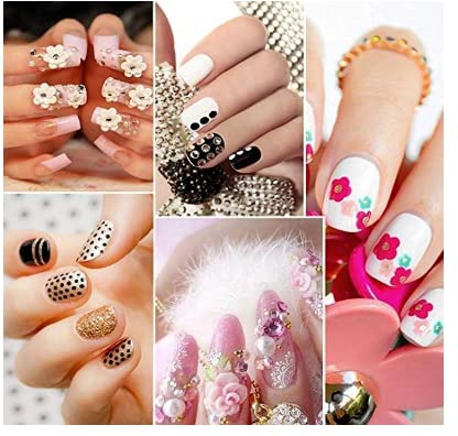Premium 48-Piece Nail Art Kit with Glitter Stones, 100 Fake Nails, 15 Brushes & Dotting Tools - Complete DIY Manicure Set for Home Salon, Parties & Gift Giving