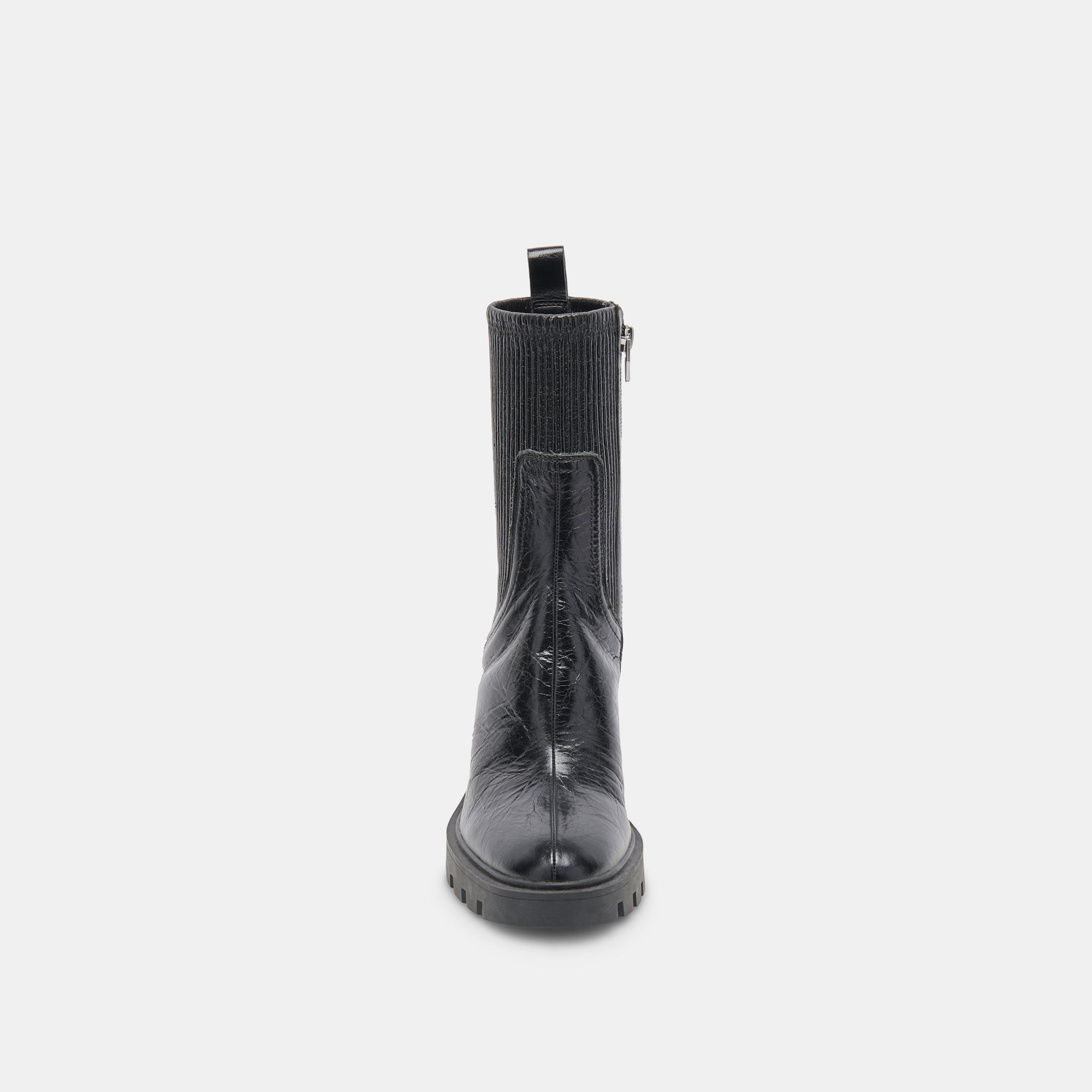 MARNI H2O BOOTS Midnight Crinkle Patent Waterproof Rain Boots for Women - Stylish & Comfortable Outdoor Footwear for Rainy Days, Walking & Fashion