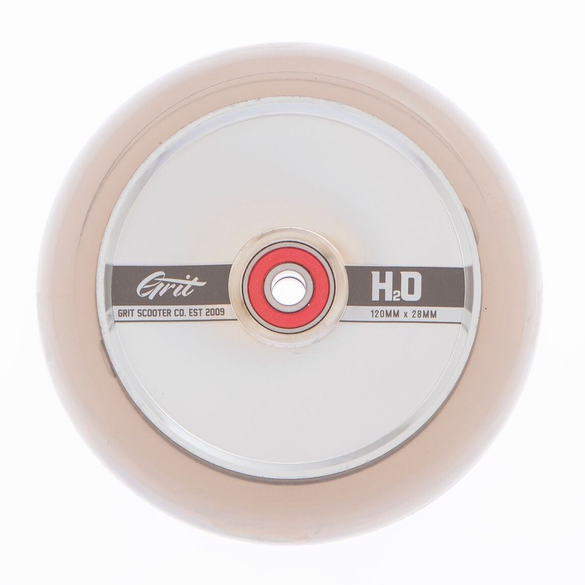 Grit H2O Hollow Core Scooter Wheels 120mm - 2 Pack Set for Smooth Riding & Tricks - Perfect for Street, Park & Freestyle Scootering