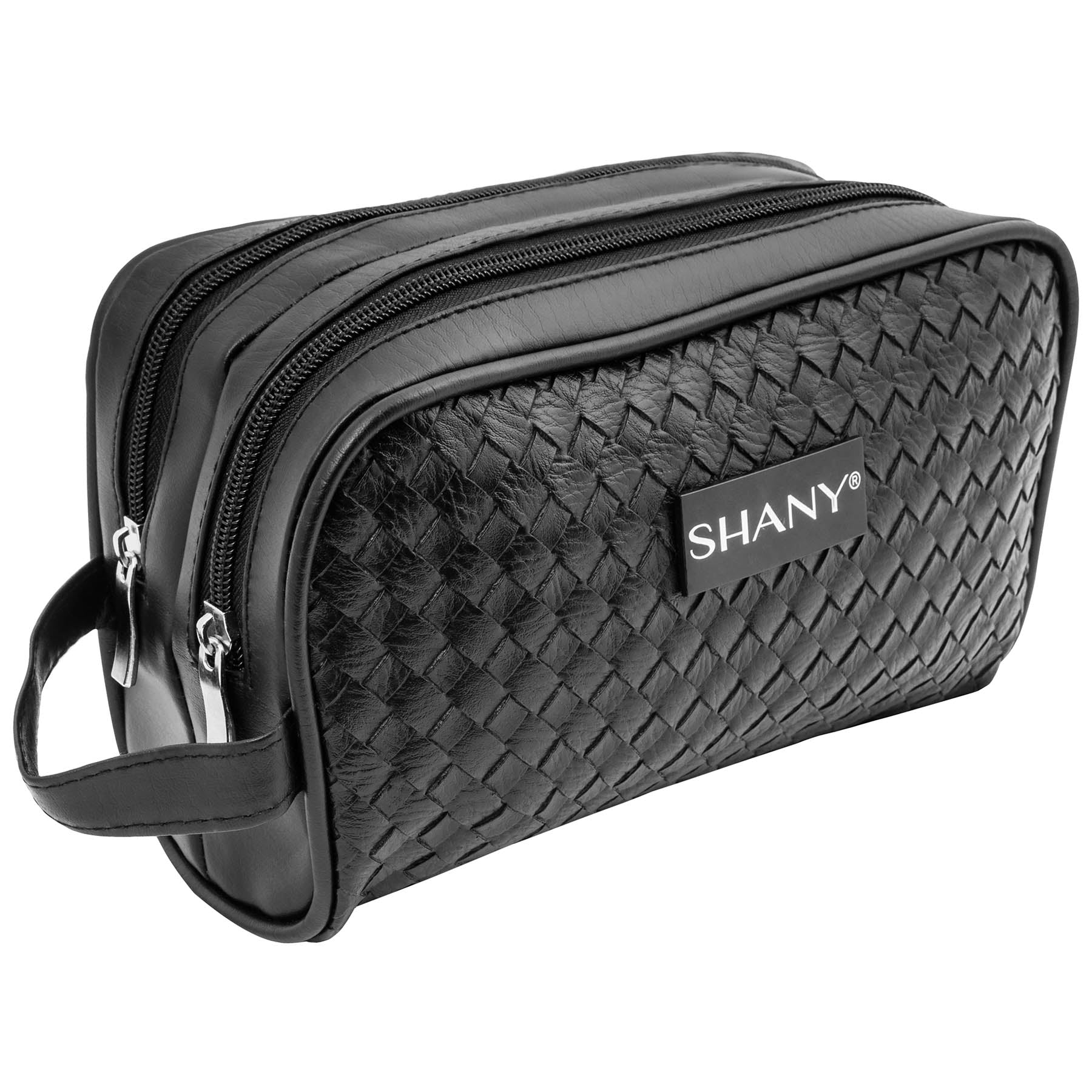 Premium Woven Double Pocket Toiletry Bag for Travel - Waterproof Cosmetic Organizer for Women & Men, Perfect for Bathroom, Gym, and Vacation Essentials