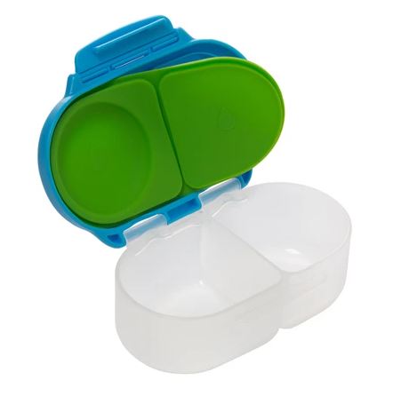 b.box Snack Box for Kids - Leak-Proof, BPA-Free Food Container with Removable Divider | Ocean Breeze Design | Perfect for School Lunches, Travel & On-the-Go Snacks