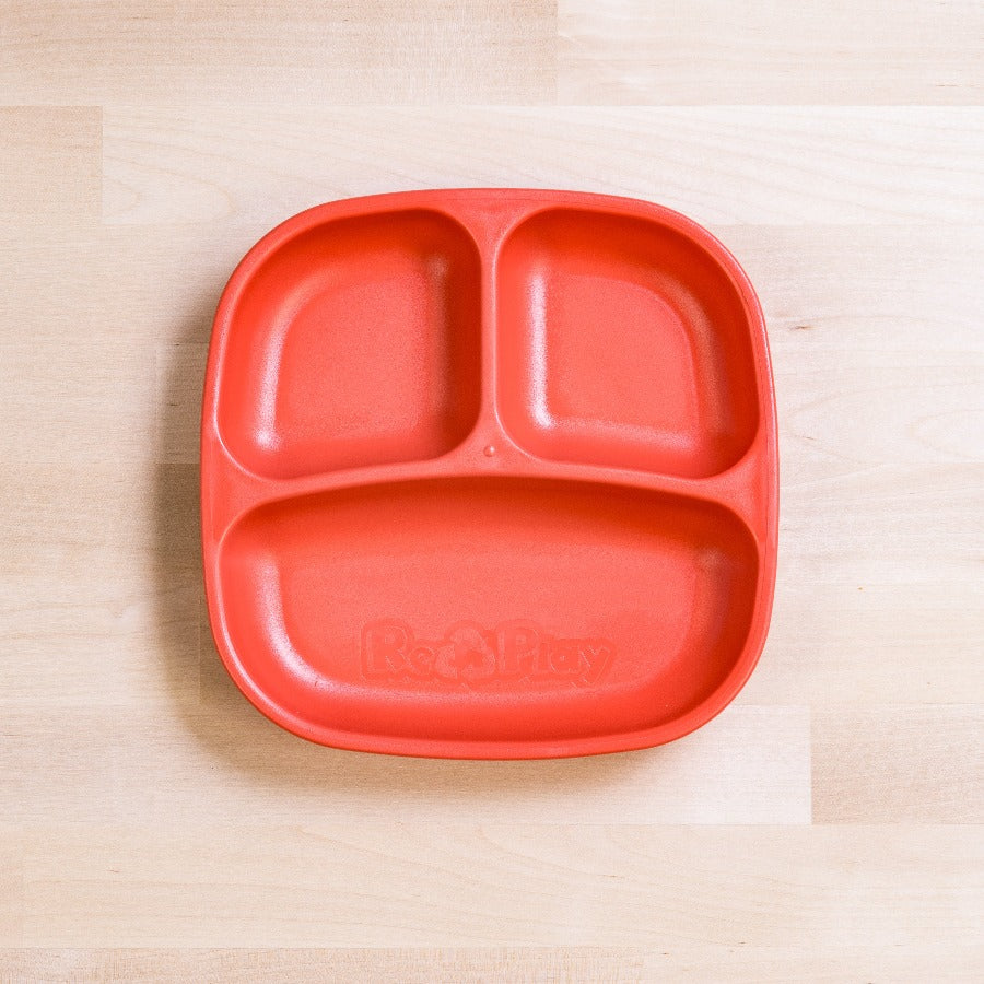 RePlay Divided Plate - BPA-Free Toddler Feeding Dish with Sections for Kids - Perfect for Mealtime, Snacks, and Portion Control at Home or On-the-Go