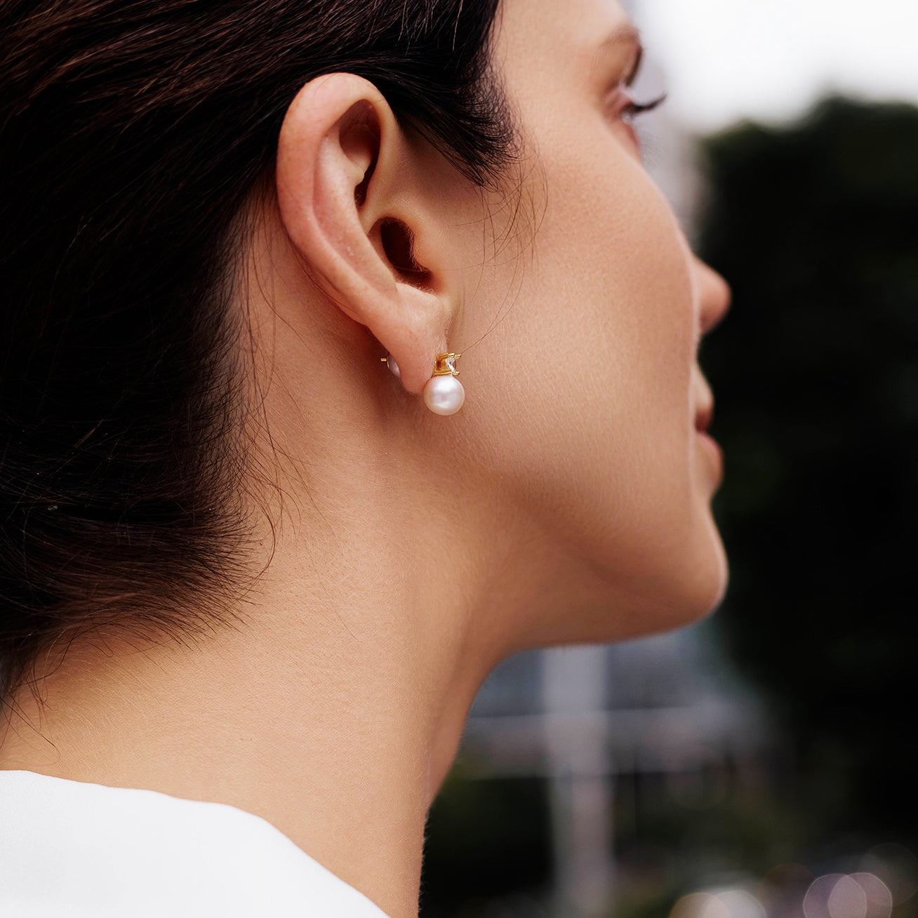 18K Gold Hanadama Akoya Pearl Earrings - AAA Quality Cultured Pearls for Women | Perfect for Weddings, Anniversaries & Special Occasions