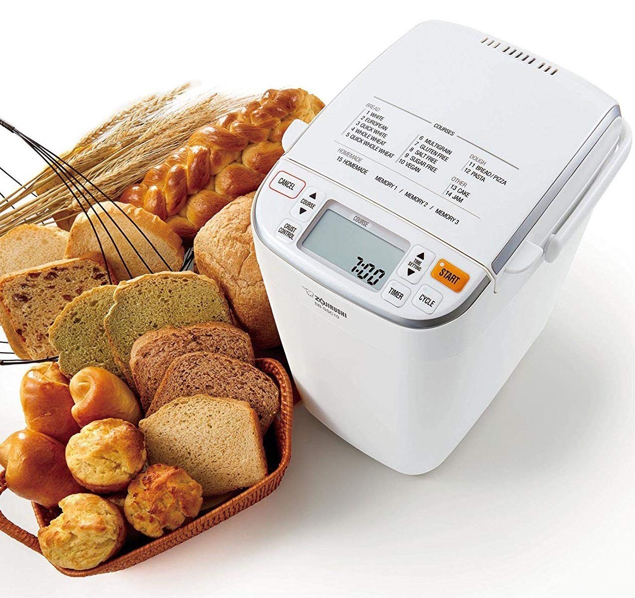 Zojirushi Home Bakery Maestro Bread Maker Machine - Automatic Bread Maker for Homemade Bread, Dough, Jam | Perfect for Baking Fresh Bread at Home, Office, or Small Bakery