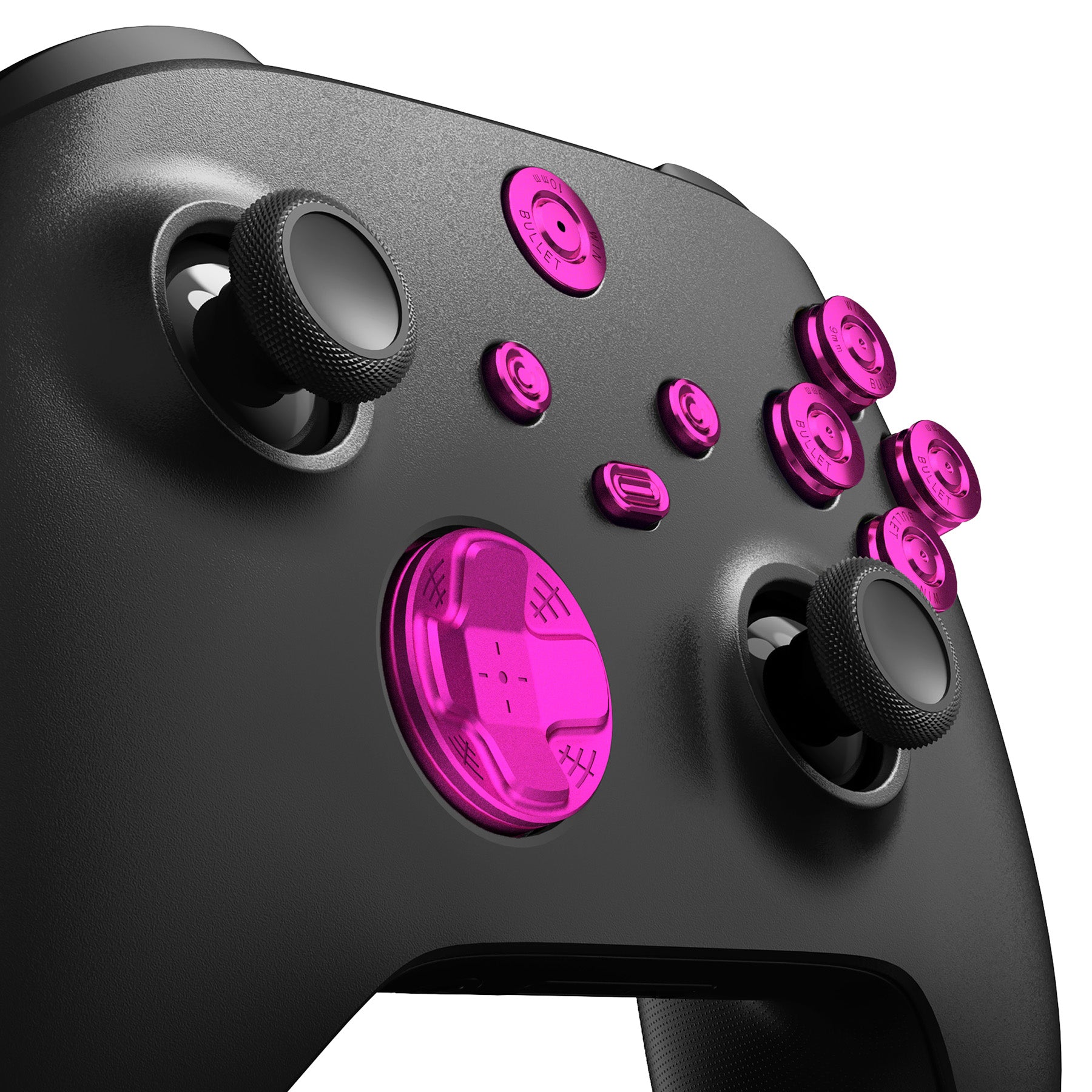 eXtremeRate 9-in-1 Custom Purple Metal Buttons Kit for Xbox Series X/S Controller - Aluminum Alloy D-Pad, Start, Back, Share & ABXY Bullet Buttons Replacement for Xbox Core Controller | Perfect for Gaming, Customization & Enhanced Gameplay Experience