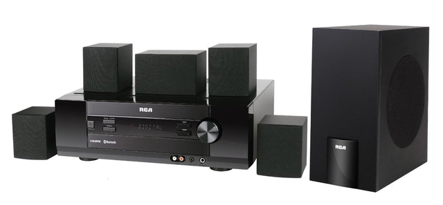 RCA RT2761HB 5.1 Channel Home Theater System with Bluetooth Wireless Technology - Perfect for Movies, Music & Gaming in Your Living Room