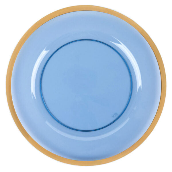 Blue and Gold Rim Charger Plates 13