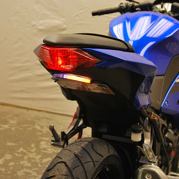 Kawasaki Ninja 300 Fender Eliminator Kit - Motorcycle Tail Tidy License Plate Relocator for Clean Look - Perfect for Street Racing and Custom Bike Builds
