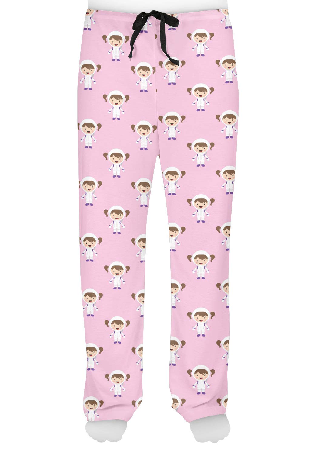 Girls Astronaut Print Pajama Pants - Soft Cotton Sleepwear for Kids & Women - Perfect for Bedtime, Lounging & Space-Themed Parties