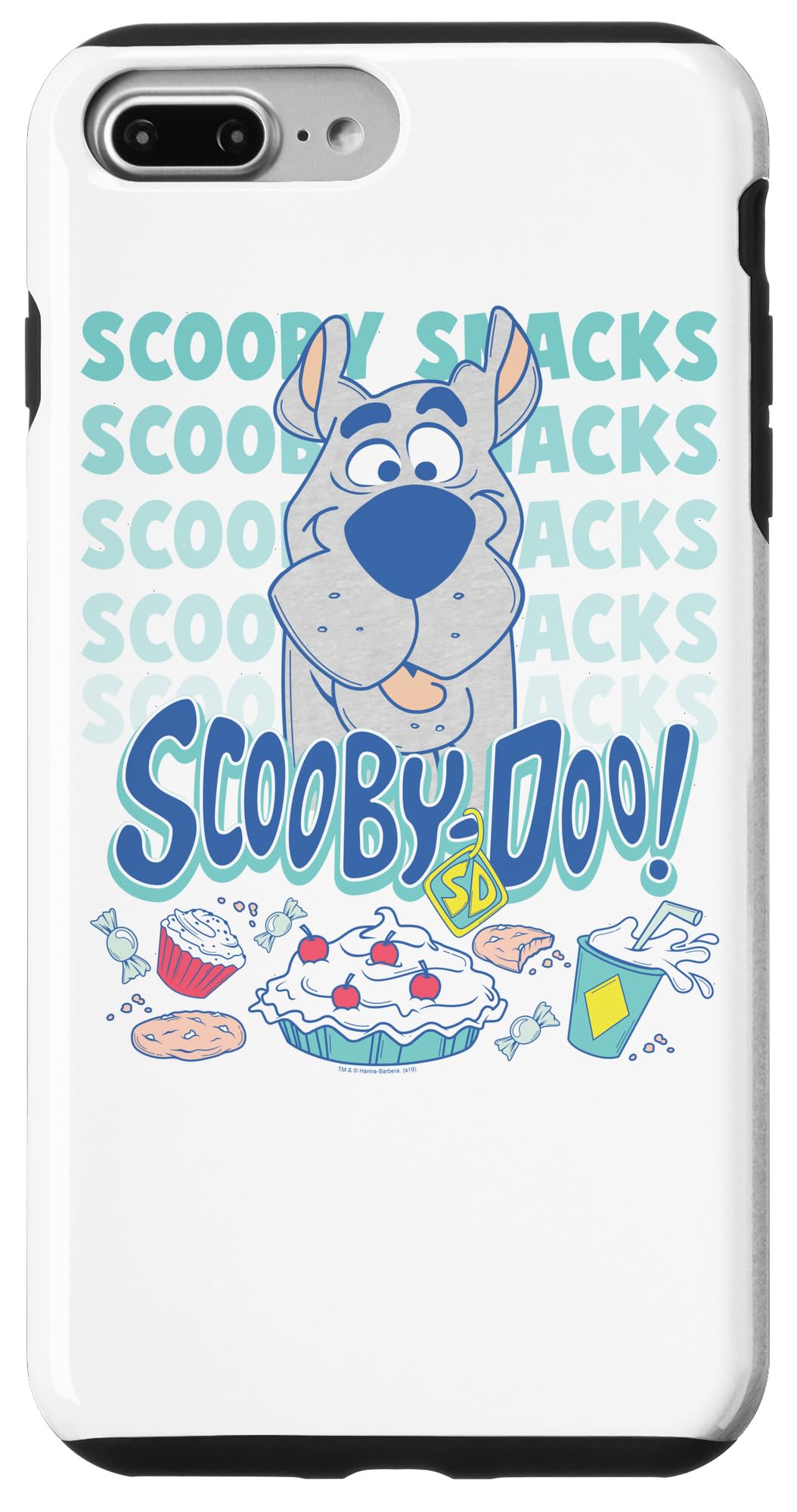 Scooby-Doo Snacks Phone Case for iPhone 7 Plus/8 Plus - Cute Cartoon Protective Cover for Girls, Teens & Fans - Perfect for School, Work & Daily Use
