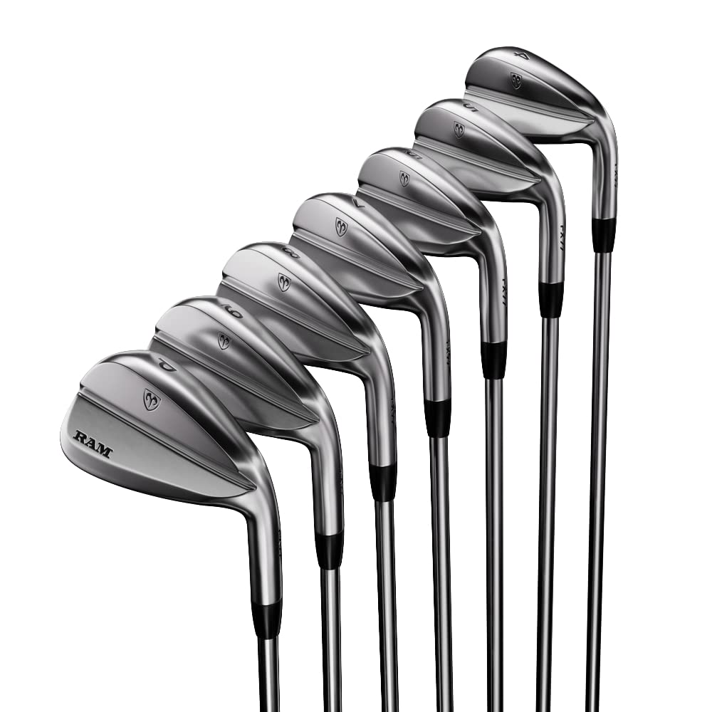 Ram Golf FX77 Stainless Steel Players Distance Iron Set 4-PW, Right Hand – Perfect for Mid-Handicap Golfers on the Course