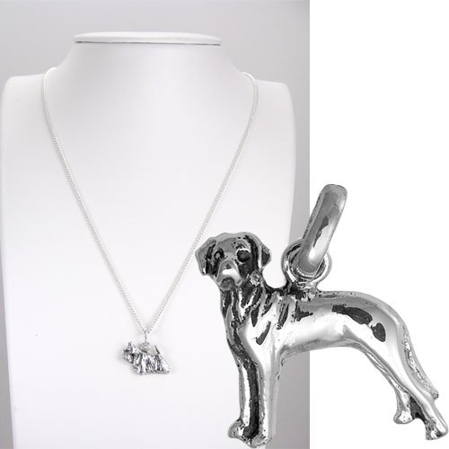 Rhodesian Ridgeback Dog Charm Necklace - Handmade Sterling Silver Pendant for Dog Lovers - Perfect Gift for Pet Owners & Dog Show Enthusiasts