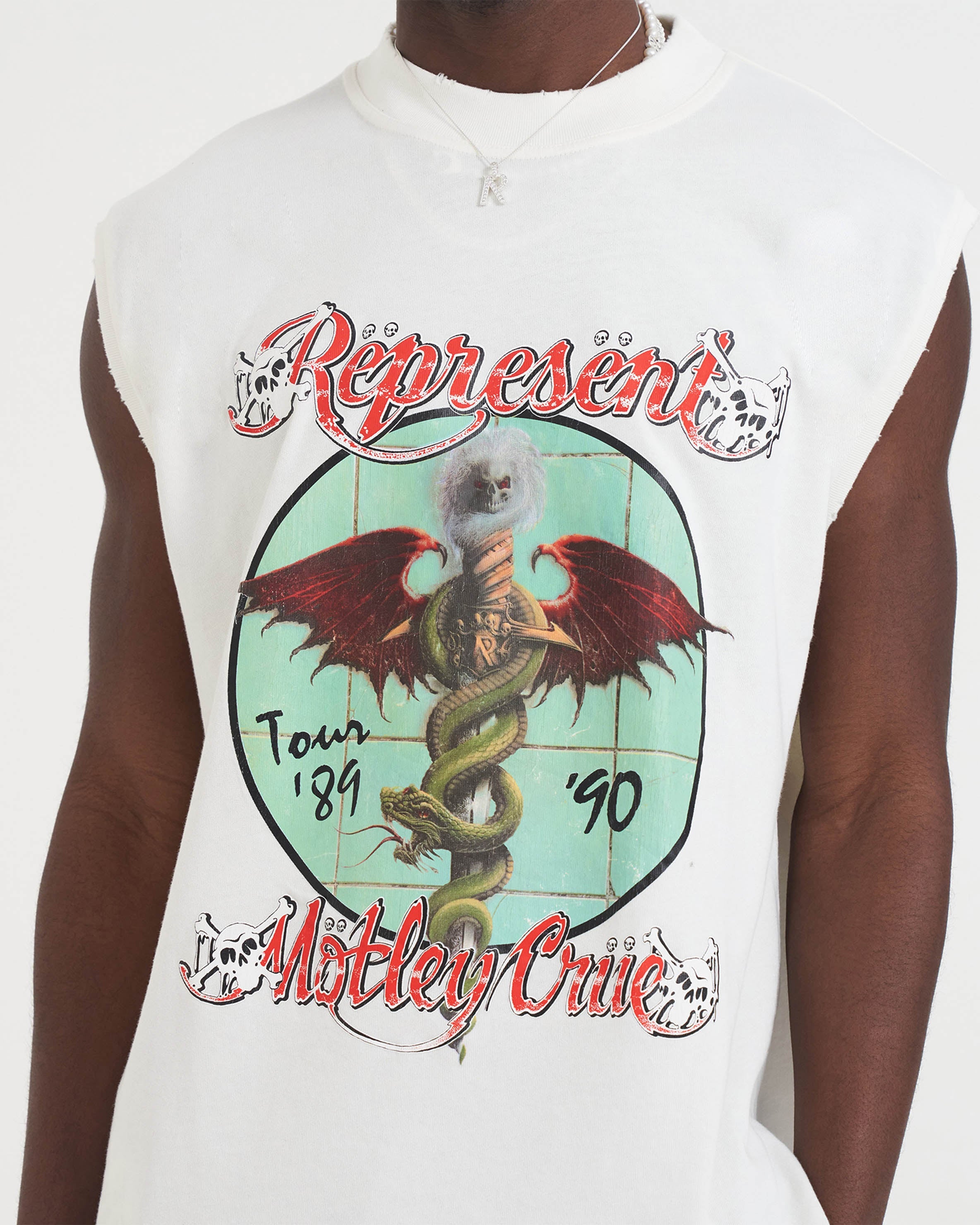 Represent x Mötley Crüe™️ Dr Feelgood Tank Top - Vintage Band Tee for Women & Men - Soft Cotton Graphic Muscle Shirt - Perfect for Concerts, Festivals & Casual Streetwear