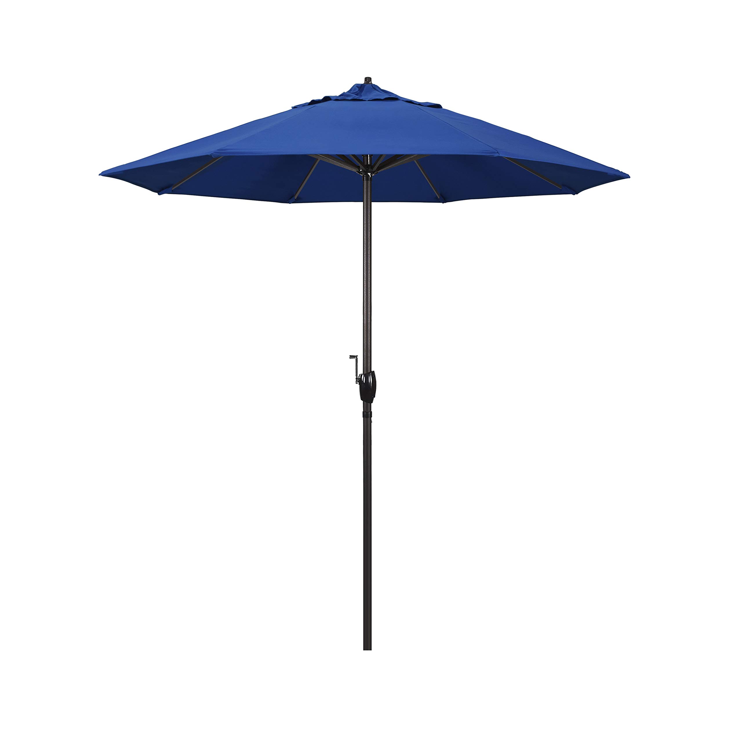 7.5' Pacific Blue Patio Umbrella with Crank & Auto Tilt - Outdoor Dining & Poolside Use