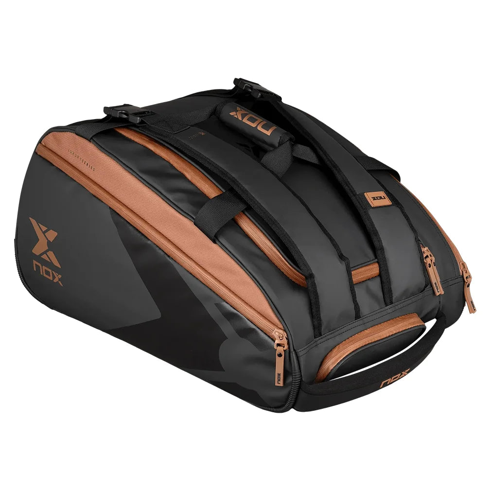 Premium Padel Tennis Bag - Black & Brown - Durable & Stylish for Padel Players - Perfect for Training, Matches & Travel