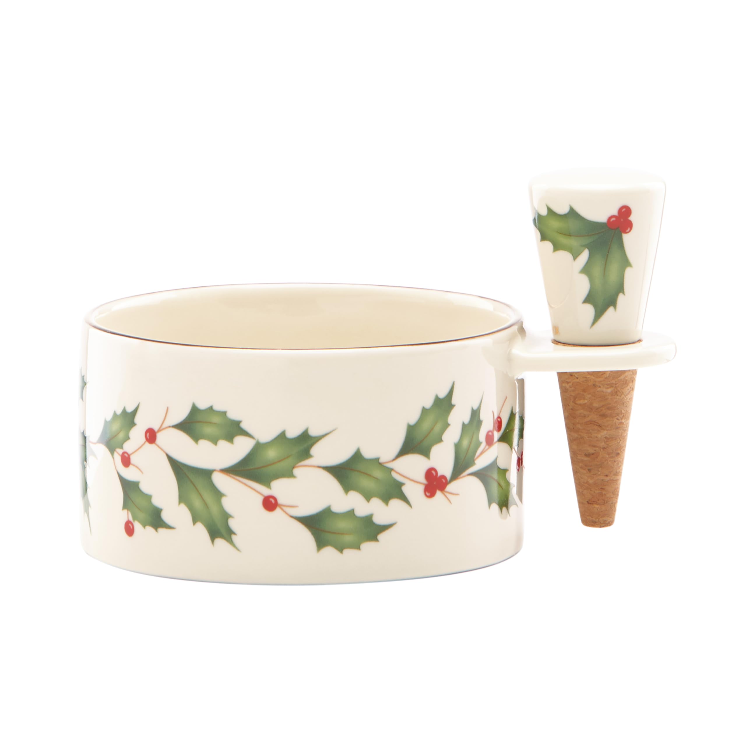 Lenox 870006 Christmas Themed Wine Coaster & Stopper Set - Holiday Hosting Essentials for Festive Gatherings & Dinner Parties