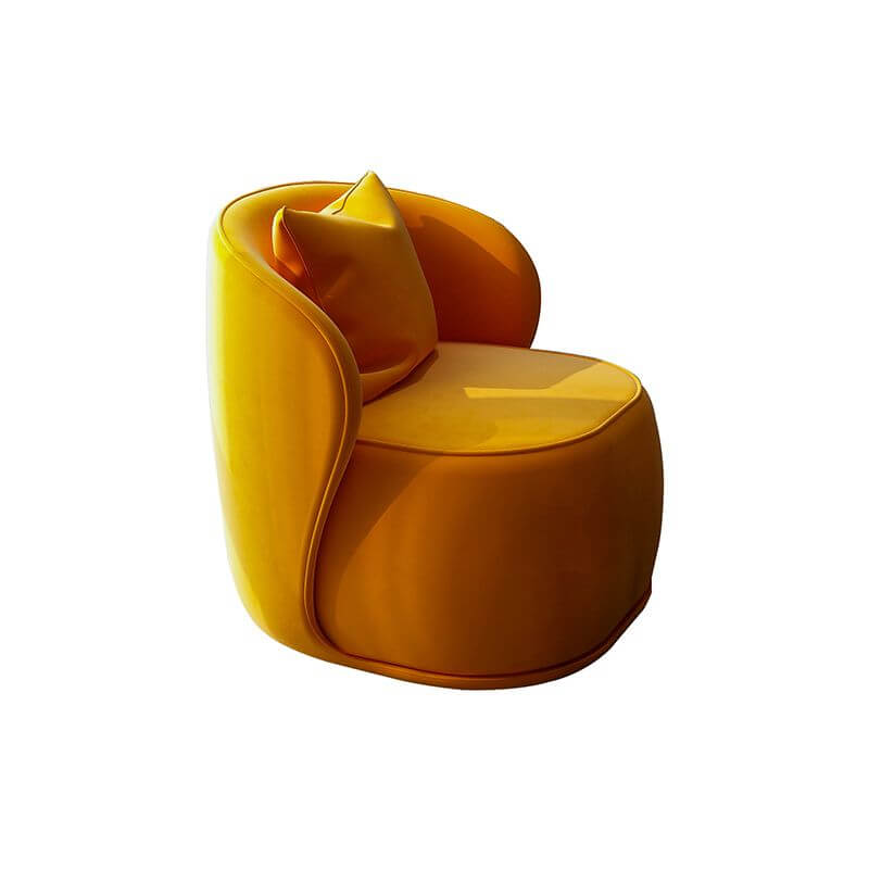 Luxury Velvet Upholstered Armless Chair 31.5