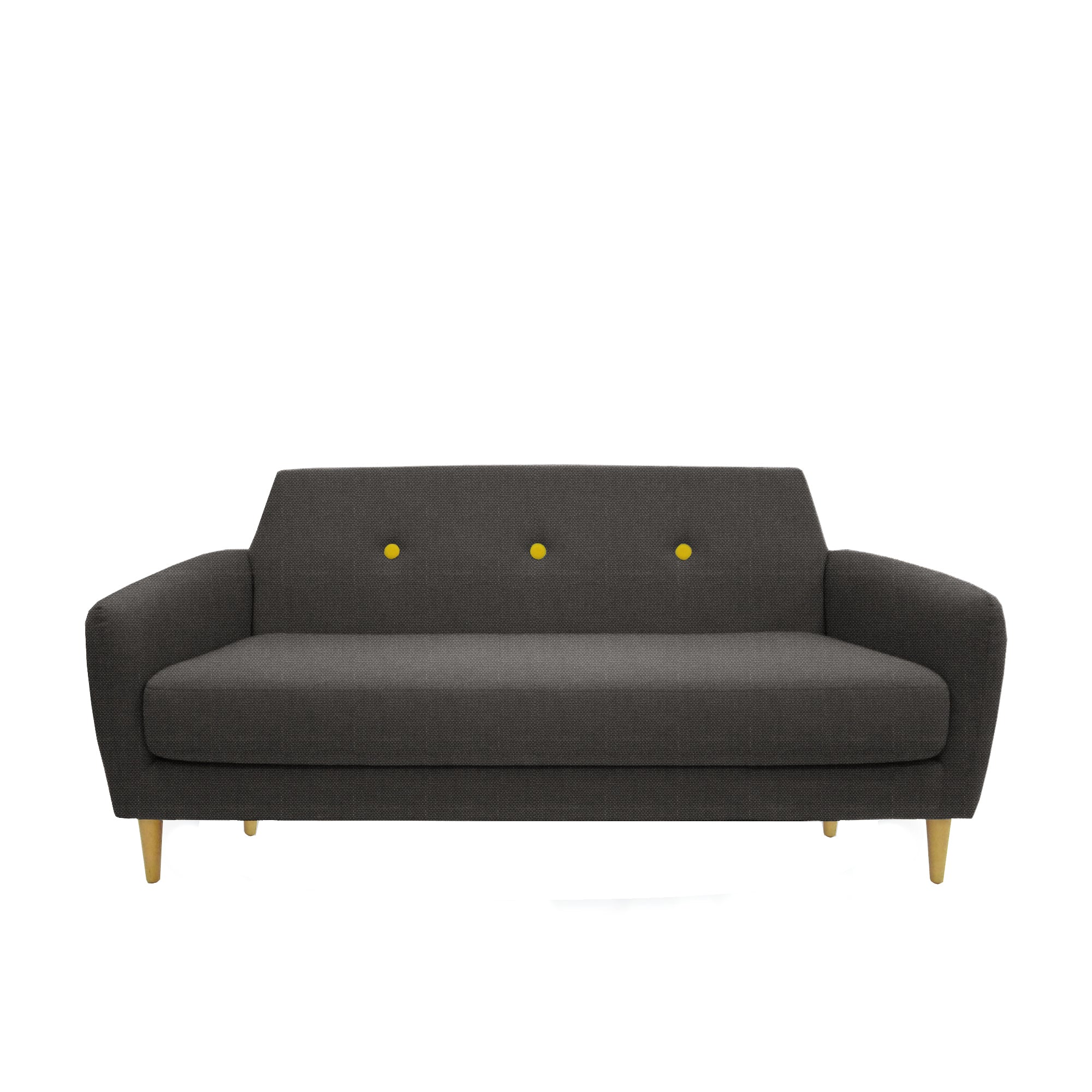 Alto 3-Seater Sofa with AquaClean Fabric | Modern Living Room Furniture for Home & Office | Perfect for Small Spaces & Family Gatherings