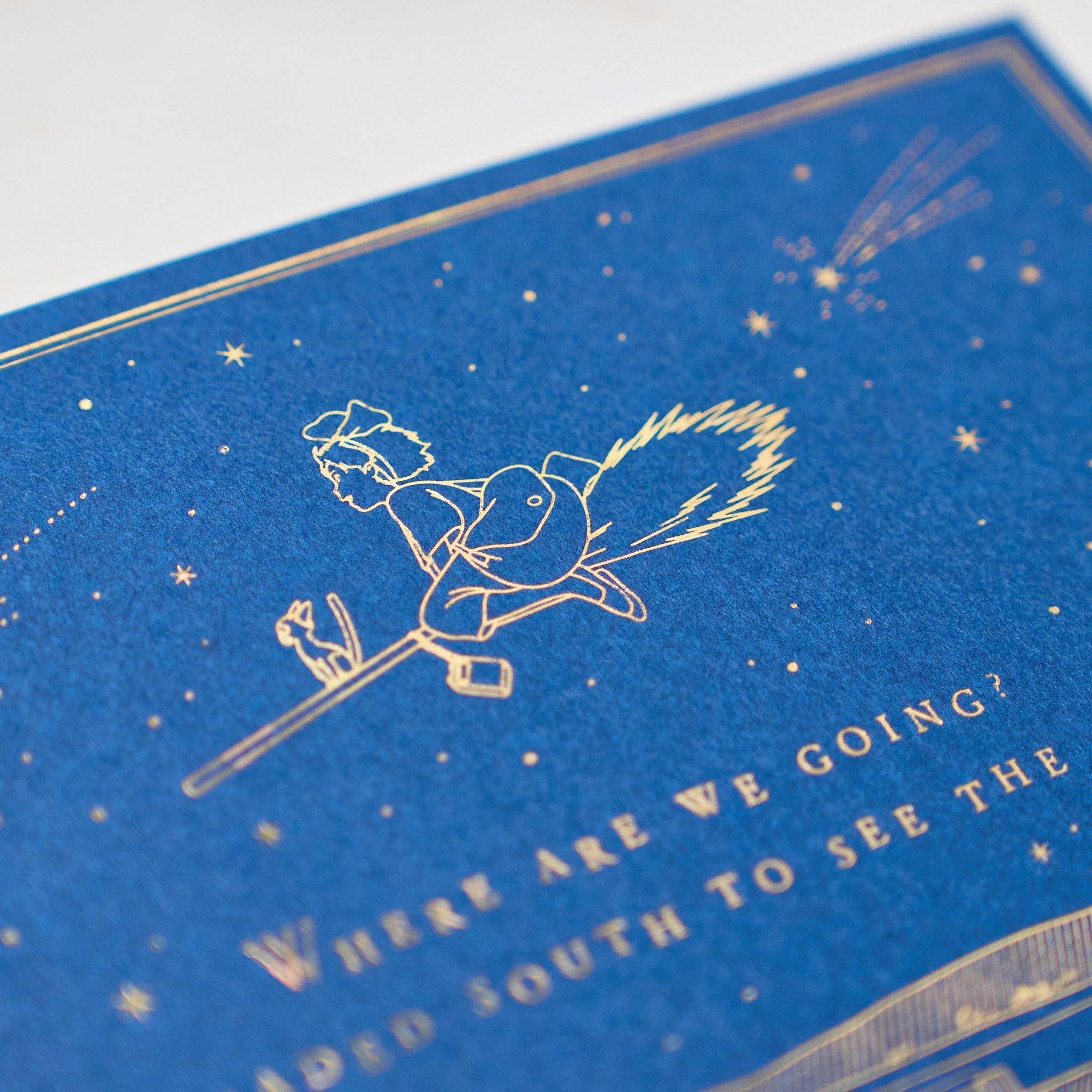 Studio Ghibli Night Sky Foil Stamp Greeting Cards - 10 Pack Anime Stationery Set with Envelopes, Perfect for Birthday Gifts, Thank You Notes & Collectibles (Movic Official Licensed Product)