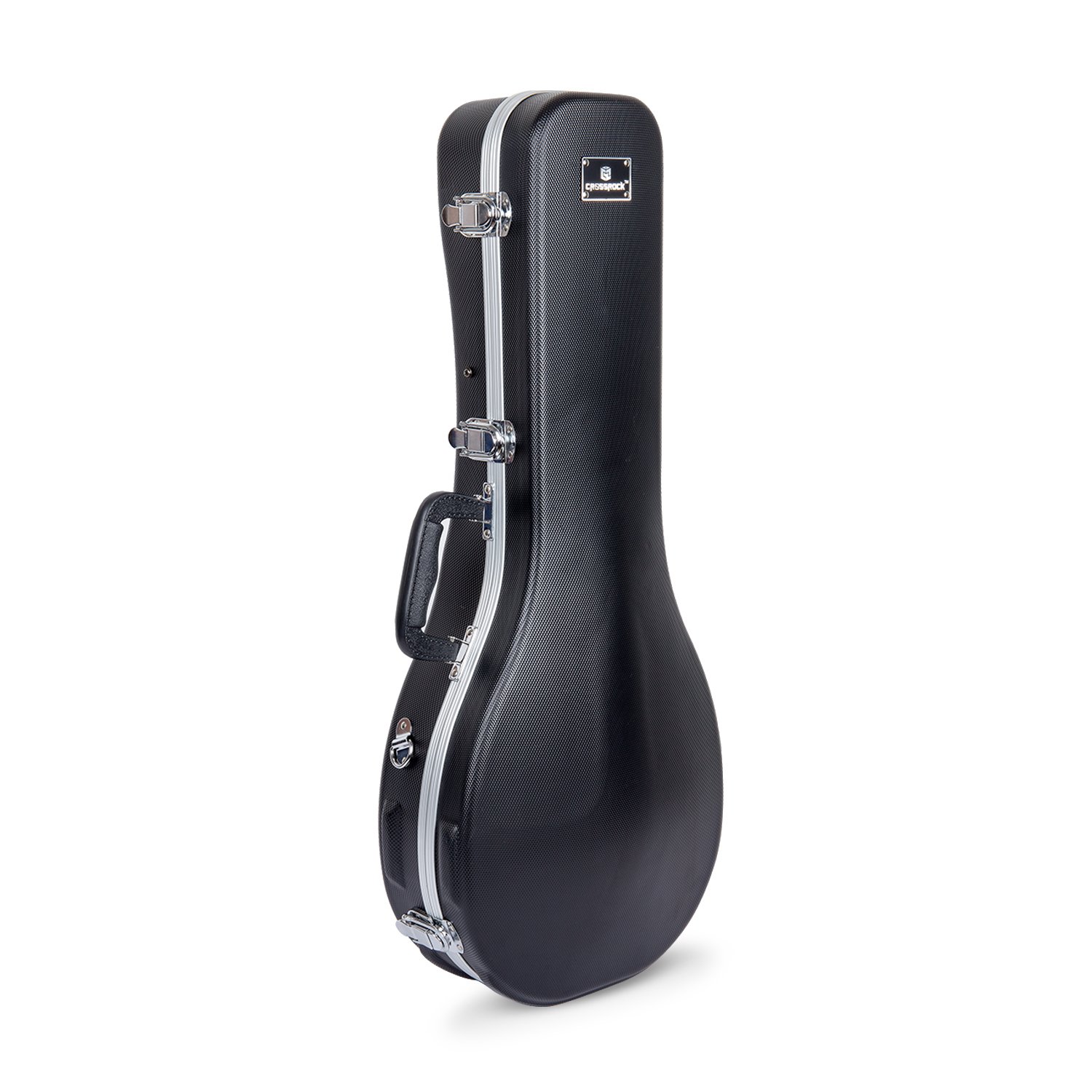 Crossrock CRA860MABK A-Style Mandolin Case - ABS Molded Hardshell with Backpack Straps, Black | Perfect for Travel, Gigging & Instrument Protection