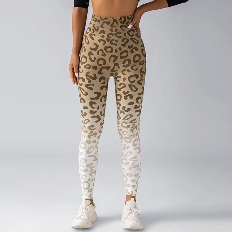 Leopard Print High Waist Seamless Yoga Pants for Women - Sexy Scrunch Butt Leggings for Gym, Workout & Running | Perfect for Fitness, Jogging and Casual Wear
