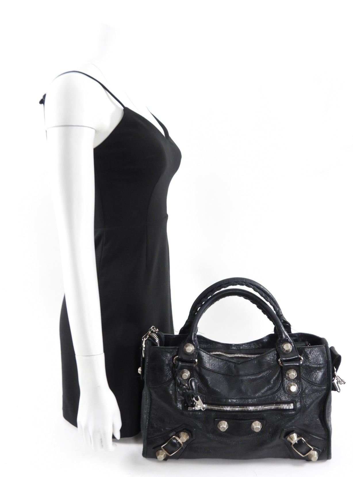 Balenciaga Black Leather Classic City Bag with Giant 21 Gold Hardware - Luxury Handbag for Women, Perfect for Work, Travel & Everyday Use
