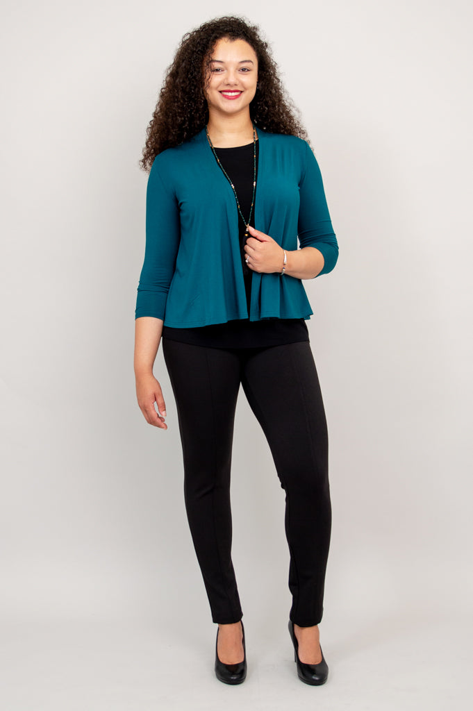 Kathy Jacket - Eco-Friendly Teal Bamboo Jacket for Women | Lightweight & Breathable | Perfect for Outdoor Activities & Casual Wear