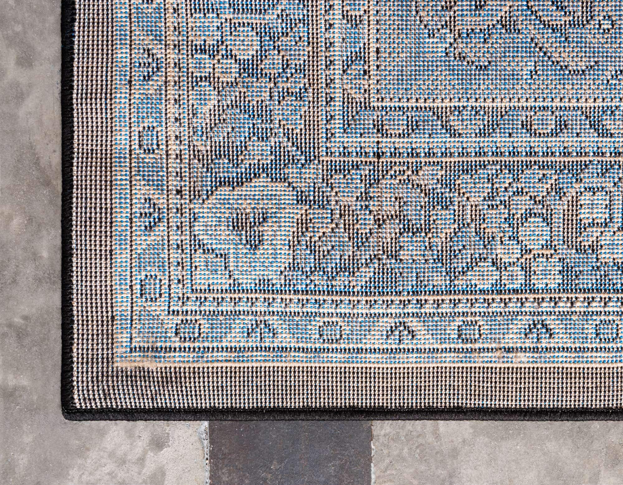 Unique Loom Reza Collection Traditional Persian Style Area Rug 8x10 Feet Black Beige - Perfect for Living Room, Bedroom & Home Decor