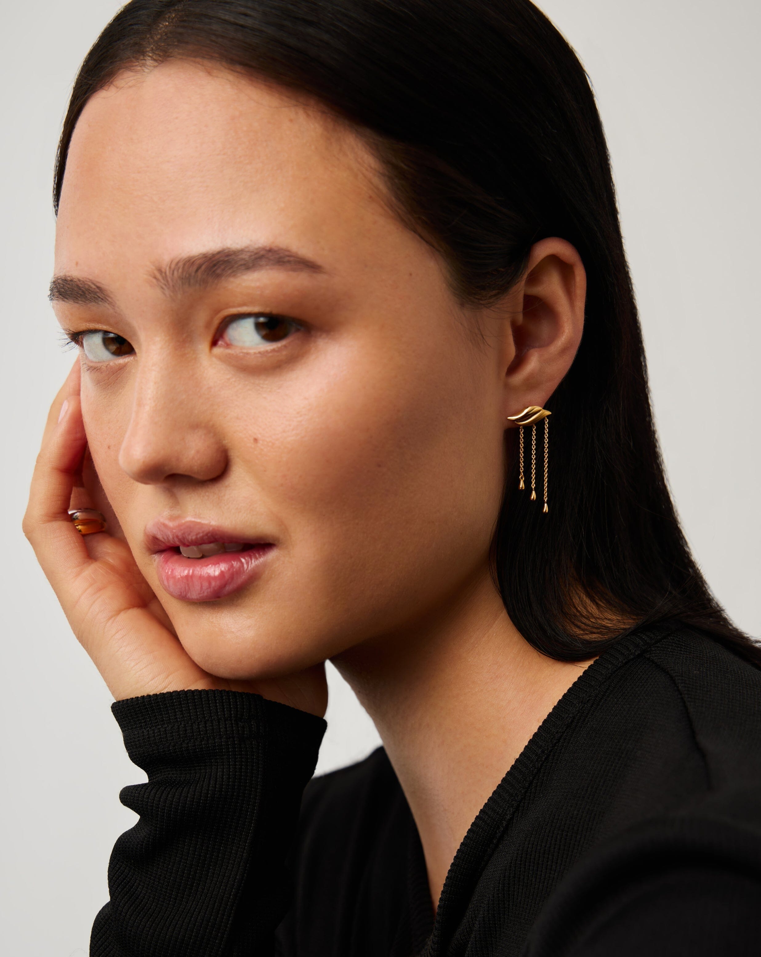 Savi Waterfall Drop Earrings - 18k Gold Vermeil Dangle Earrings for Women | Elegant Jewelry Gift for Wedding, Party & Special Occasions